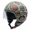 Casco NZI Vintage II 3D Retro Labels